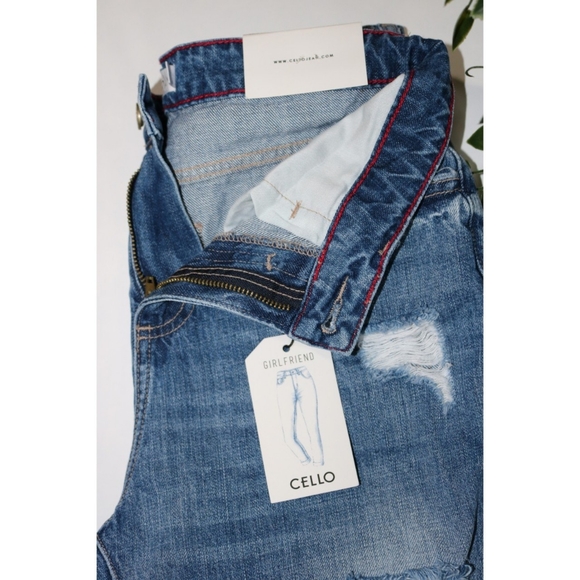 Cello Distressed Girlfriend Jeans - Picture 2 of 4